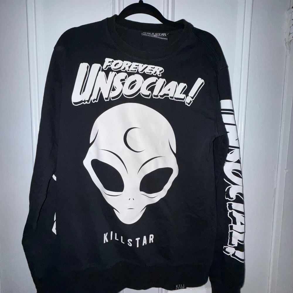 Killstar “Forever Unsocial” alien long sleeve